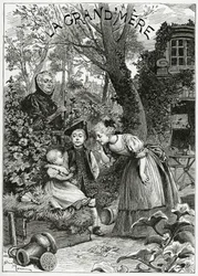 Babcia, XIX w. (rycina bw)
